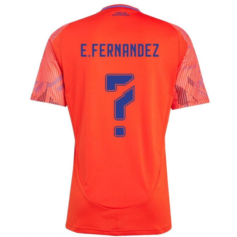 Danxen Kinder Enzo Fernández #0 Orange Rot Auswärtstrikot Trikot 2025/26 T-Shirt