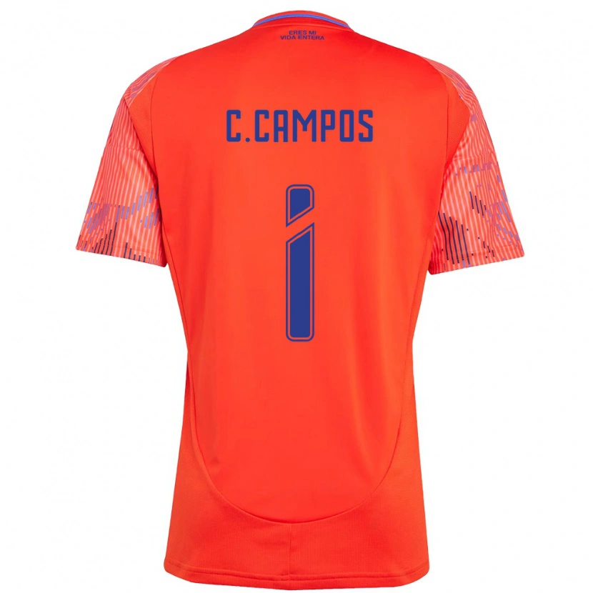 Danxen Kinder Cristóbal Campos #1 Orange Rot Auswärtstrikot Trikot 2025/26 T-Shirt