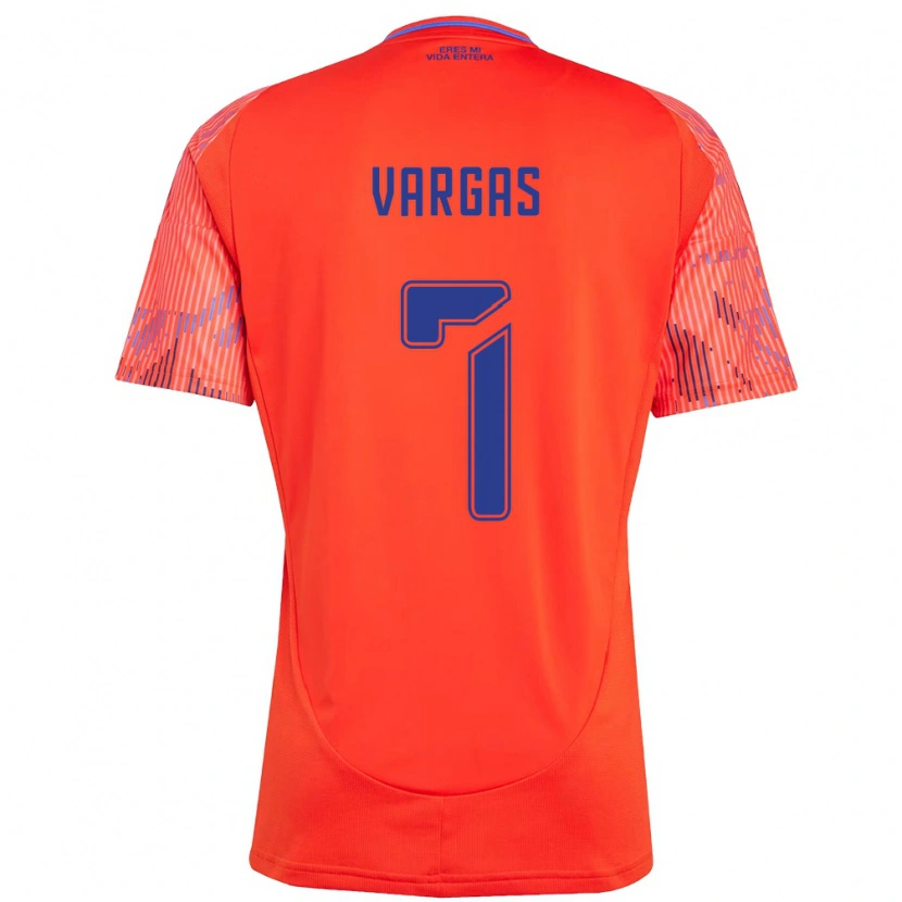 Danxen Kinder Jeisson Vargas #7 Orange Rot Auswärtstrikot Trikot 2025/26 T-Shirt