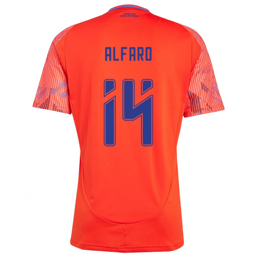 Danxen Kinder Julián Alfaro #14 Orange Rot Auswärtstrikot Trikot 2025/26 T-Shirt