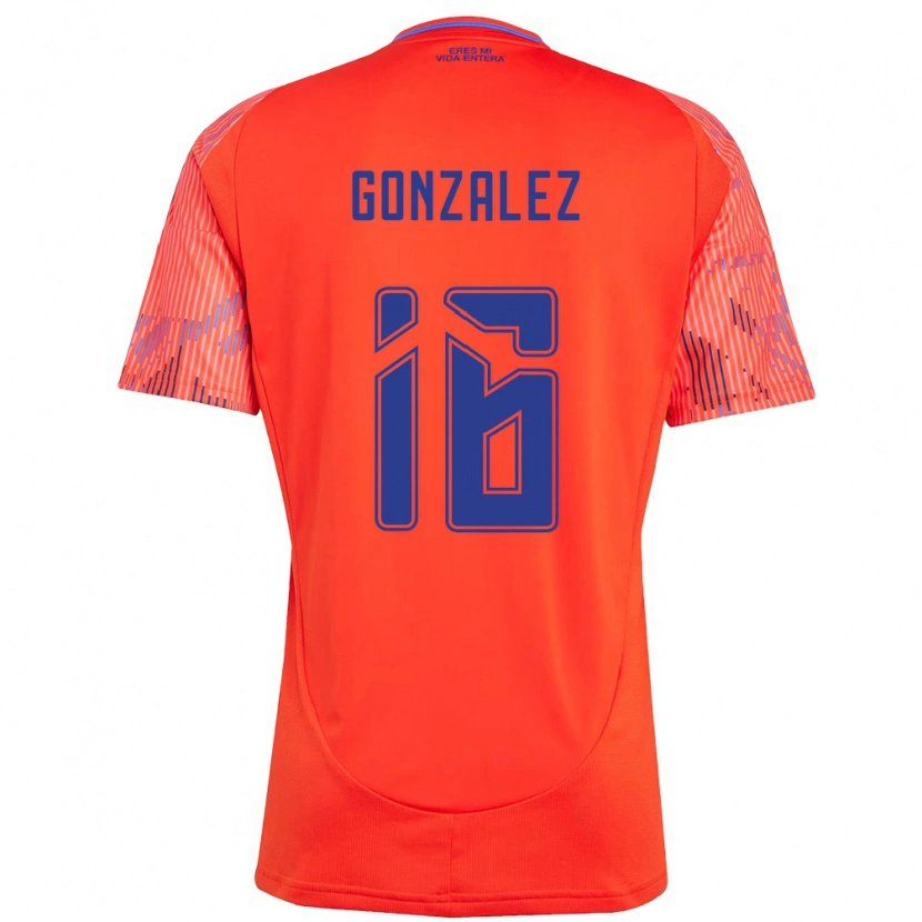 Danxen Kinder Monserratt González #16 Orange Rot Auswärtstrikot Trikot 2025/26 T-Shirt