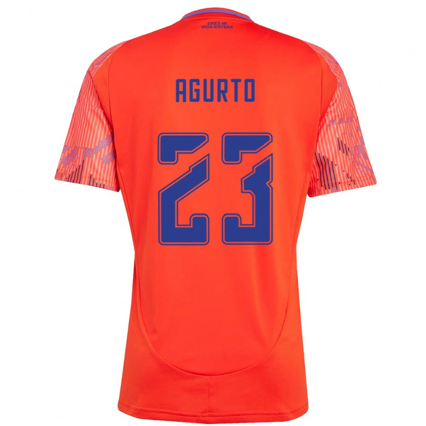 Danxen Kinder Isidora Agurto #23 Orange Rot Auswärtstrikot Trikot 2025/26 T-Shirt