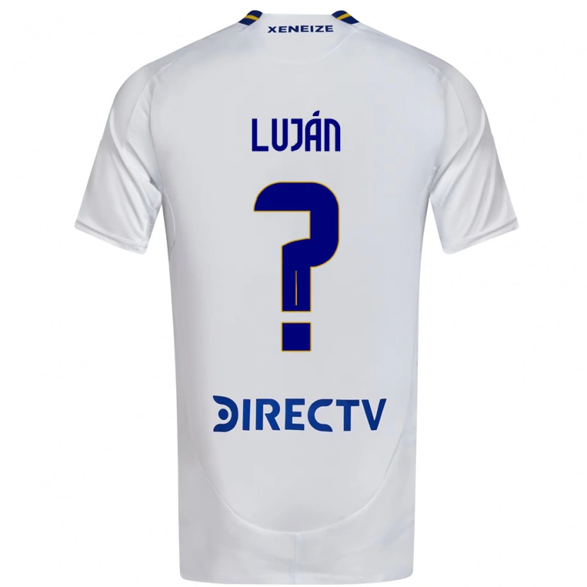 Danxen Kinder Ramiro Luján #0 Weiß Blau Auswärtstrikot Trikot 2025/26 T-Shirt