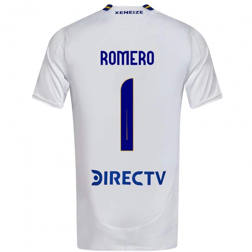 Danxen Kinder Sergio Romero #1 Weiß Blau Auswärtstrikot Trikot 2025/26 T-Shirt