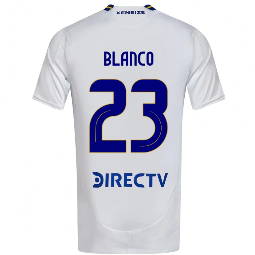 Danxen Kinder Lautaro Blanco #23 Weiß Blau Auswärtstrikot Trikot 2025/26 T-Shirt