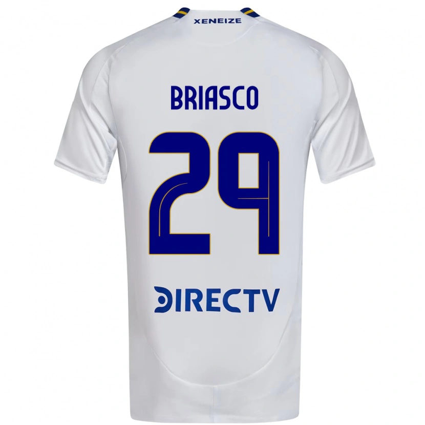 Danxen Kinder Norberto Briasco #29 Weiß Blau Auswärtstrikot Trikot 2025/26 T-Shirt