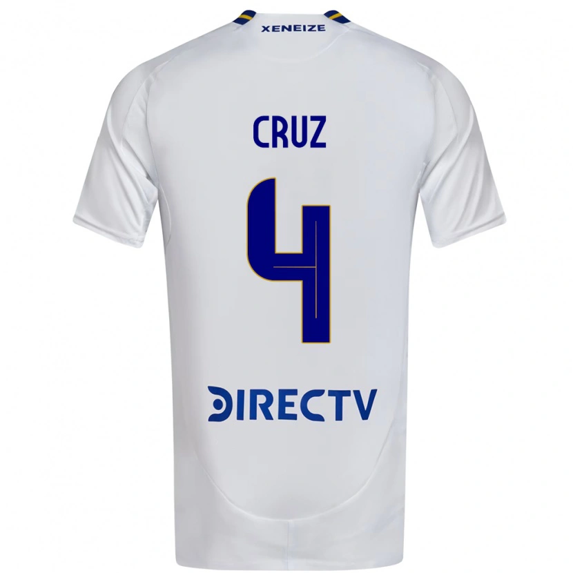 Danxen Kinder Julieta Cruz #4 Weiß Blau Auswärtstrikot Trikot 2025/26 T-Shirt