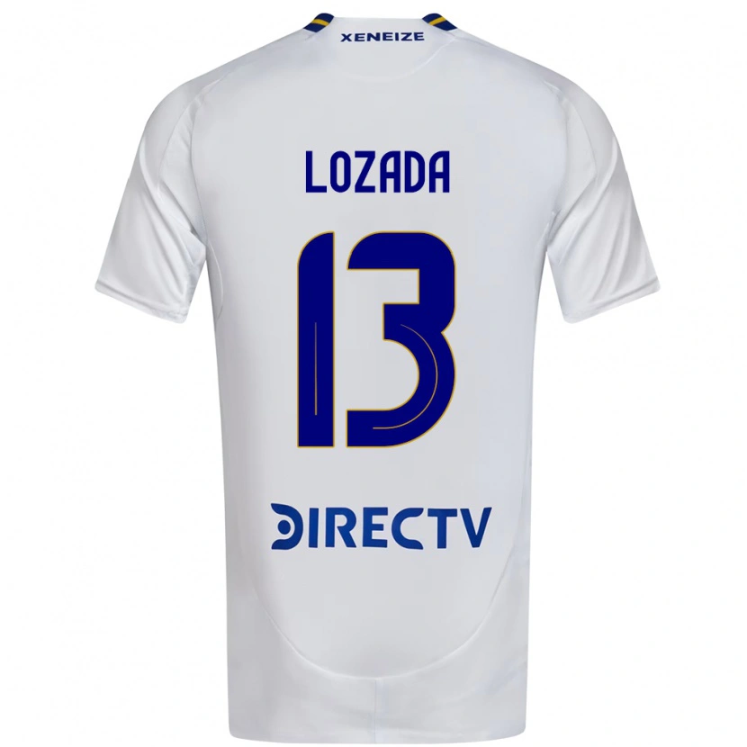 Danxen Kinder Rocío Lozada #13 Weiß Blau Auswärtstrikot Trikot 2025/26 T-Shirt