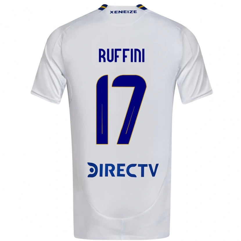 Danxen Kinder Lola Ruffini #17 Weiß Blau Auswärtstrikot Trikot 2025/26 T-Shirt