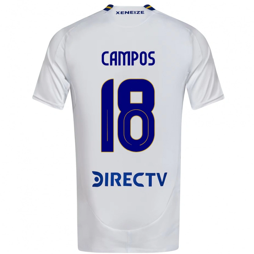 Danxen Kinder Brisa Campos #18 Weiß Blau Auswärtstrikot Trikot 2025/26 T-Shirt