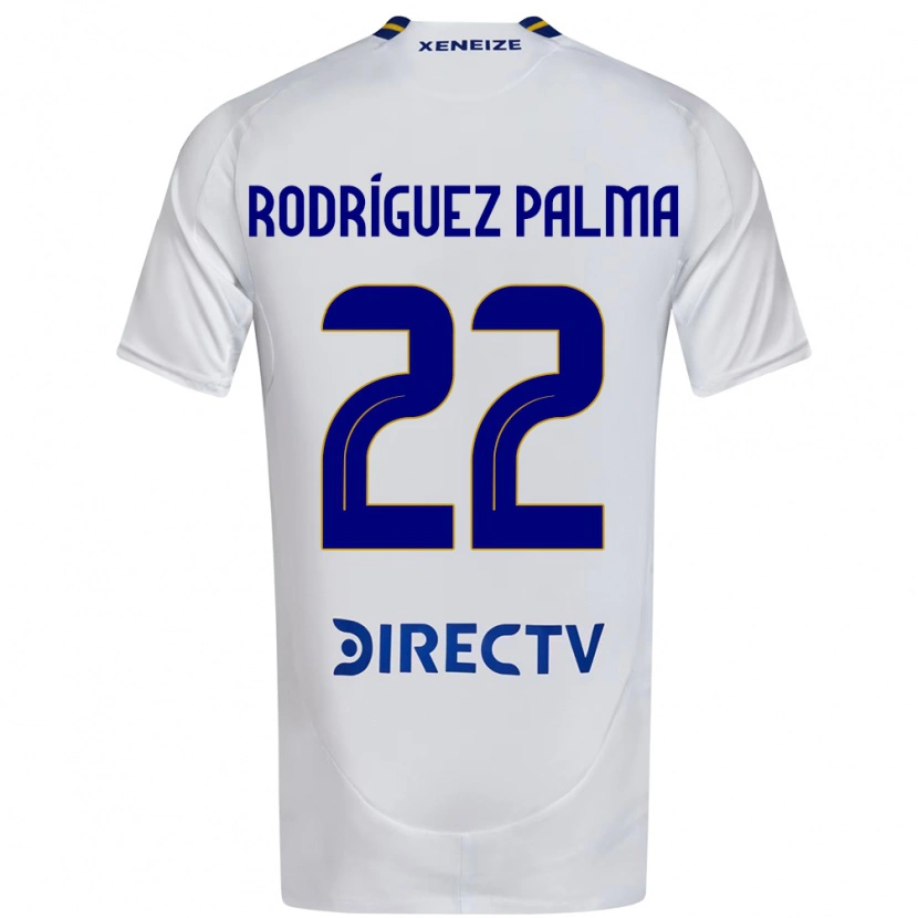 Danxen Kinder Joaquina Rodríguez Palma #22 Weiß Blau Auswärtstrikot Trikot 2025/26 T-Shirt