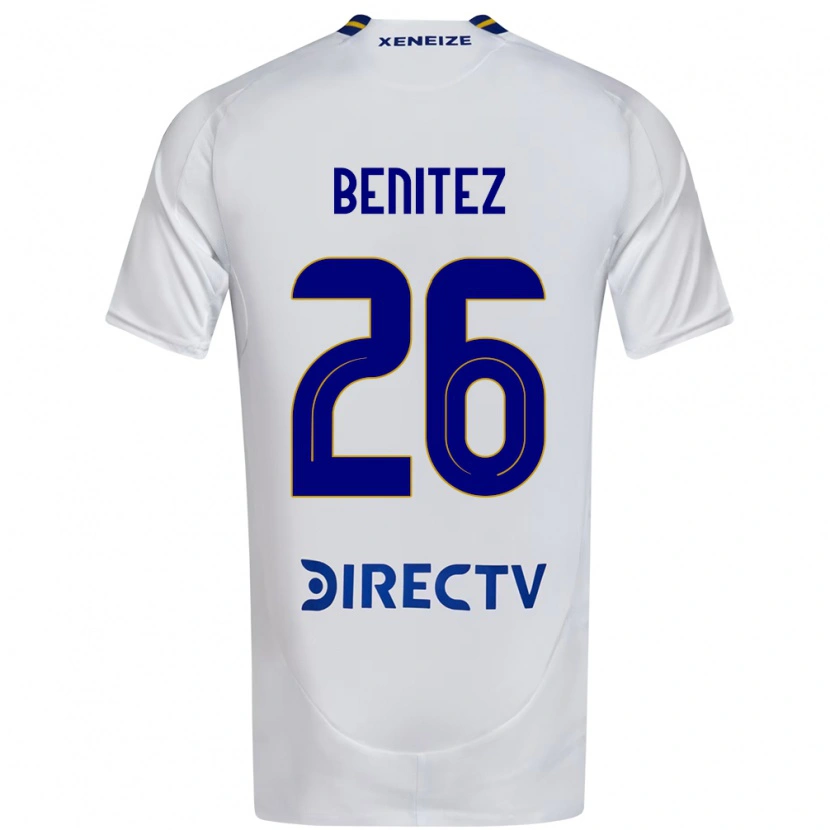Danxen Kinder Lorena Benítez #26 Weiß Blau Auswärtstrikot Trikot 2025/26 T-Shirt