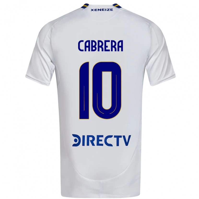 Danxen Kinder Micaela Cabrera #10 Weiß Blau Auswärtstrikot Trikot 2025/26 T-Shirt