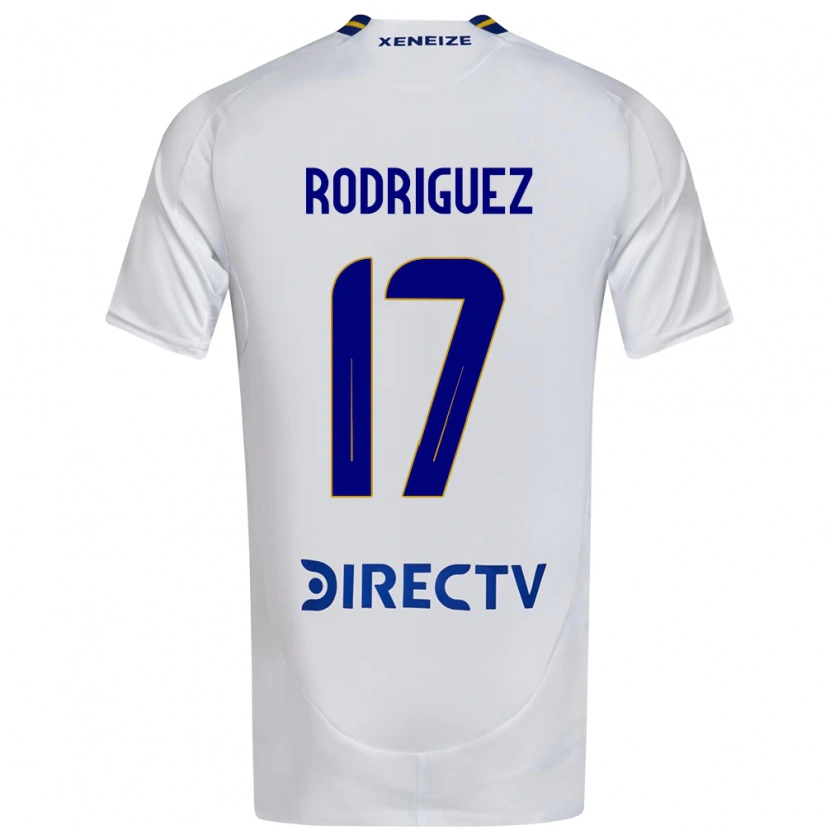 Danxen Kinder Fanny Rodriguez #17 Weiß Blau Auswärtstrikot Trikot 2025/26 T-Shirt