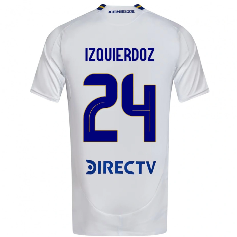 Danxen Kinder Carlos Izquierdoz #24 Weiß Blau Auswärtstrikot Trikot 2025/26 T-Shirt