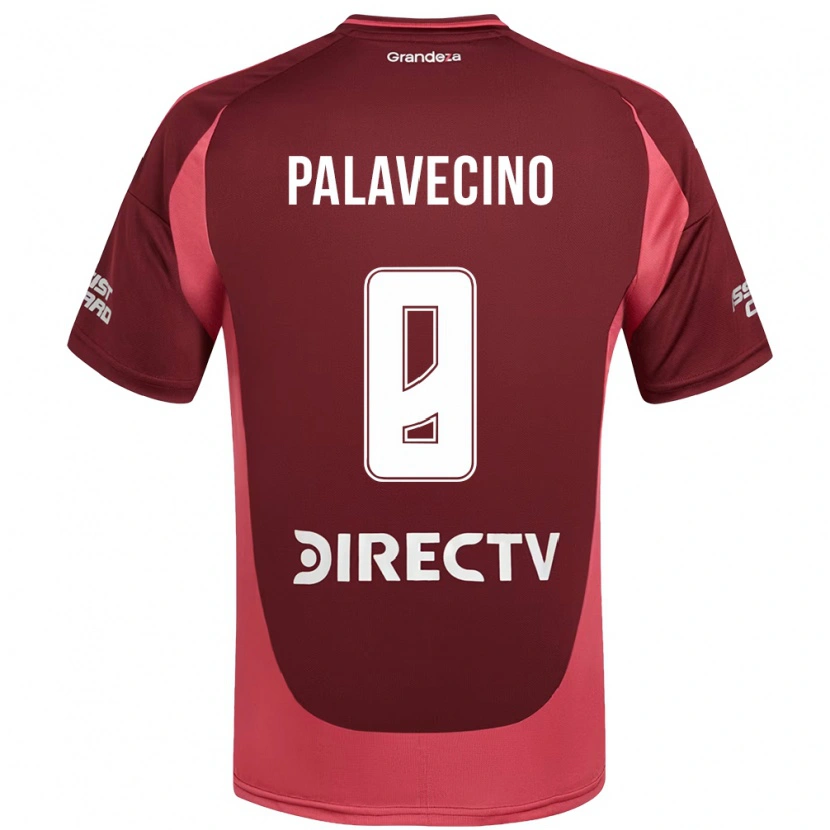 Danxen Kinder Agustin Palavecino #8 Burgunder Magenta Auswärtstrikot Trikot 2025/26 T-Shirt