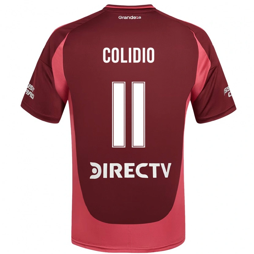 Danxen Kinder Facundo Colidio #11 Burgunder Magenta Auswärtstrikot Trikot 2025/26 T-Shirt