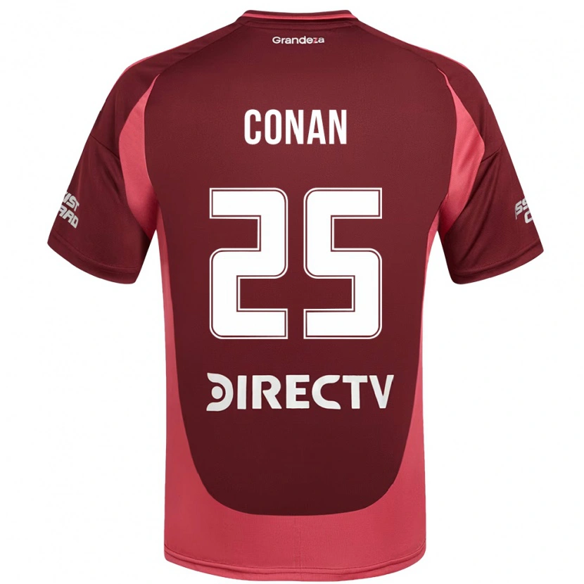 Danxen Kinder Conan Ledesma #25 Burgunder Magenta Auswärtstrikot Trikot 2025/26 T-Shirt