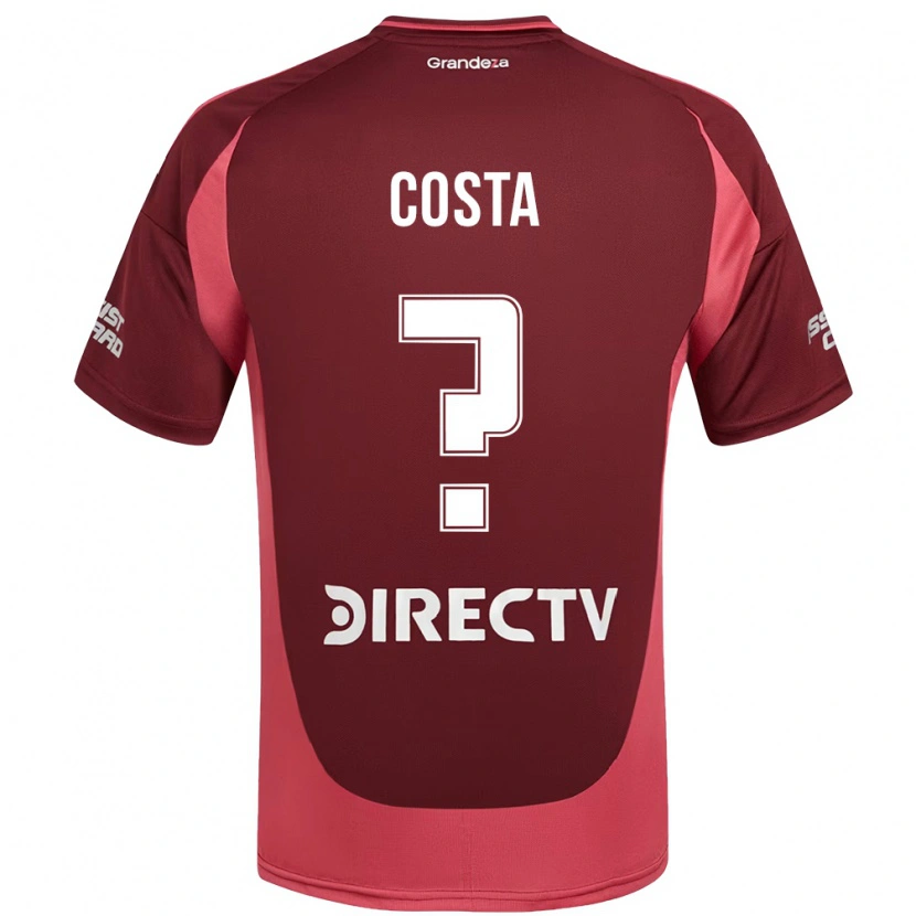 Danxen Kinder Victoria Costa #0 Burgunder Magenta Auswärtstrikot Trikot 2025/26 T-Shirt