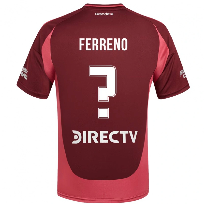 Danxen Kinder Leon Gomez Ferreno #0 Burgunder Magenta Auswärtstrikot Trikot 2025/26 T-Shirt