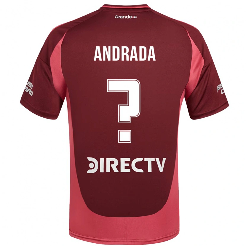 Danxen Kinder Isaias Andrada #0 Burgunder Magenta Auswärtstrikot Trikot 2025/26 T-Shirt