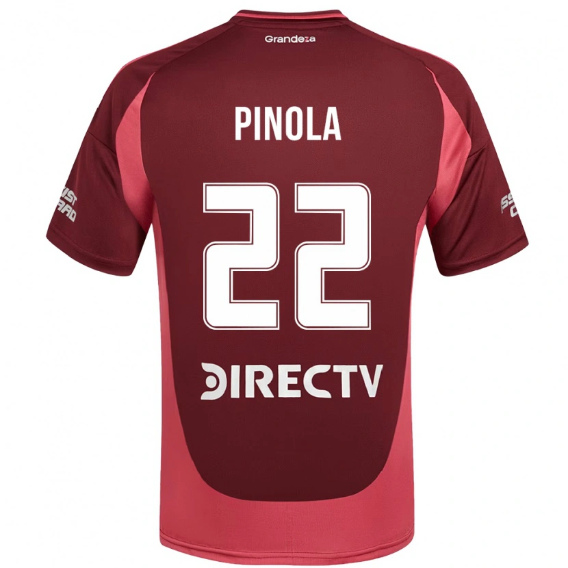Danxen Kinder Javier Pinola #22 Burgunder Magenta Auswärtstrikot Trikot 2025/26 T-Shirt