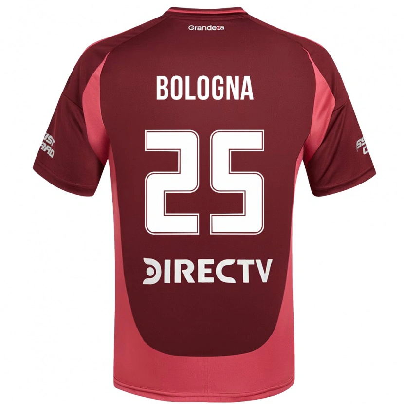 Danxen Kinder Enrique Bologna #25 Burgunder Magenta Auswärtstrikot Trikot 2025/26 T-Shirt