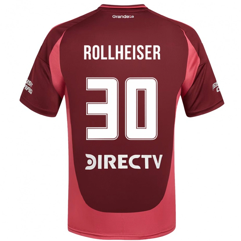 Danxen Kinder Benjamin Rollheiser #30 Burgunder Magenta Auswärtstrikot Trikot 2025/26 T-Shirt