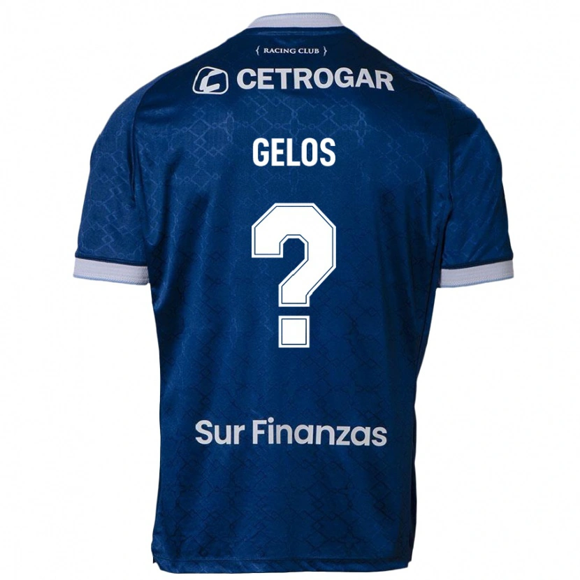 Danxen Kinder Valentín Gelos #0 Dunkelblau Auswärtstrikot Trikot 2025/26 T-Shirt