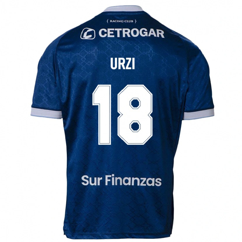 Danxen Kinder Agustín Urzi #18 Dunkelblau Auswärtstrikot Trikot 2025/26 T-Shirt