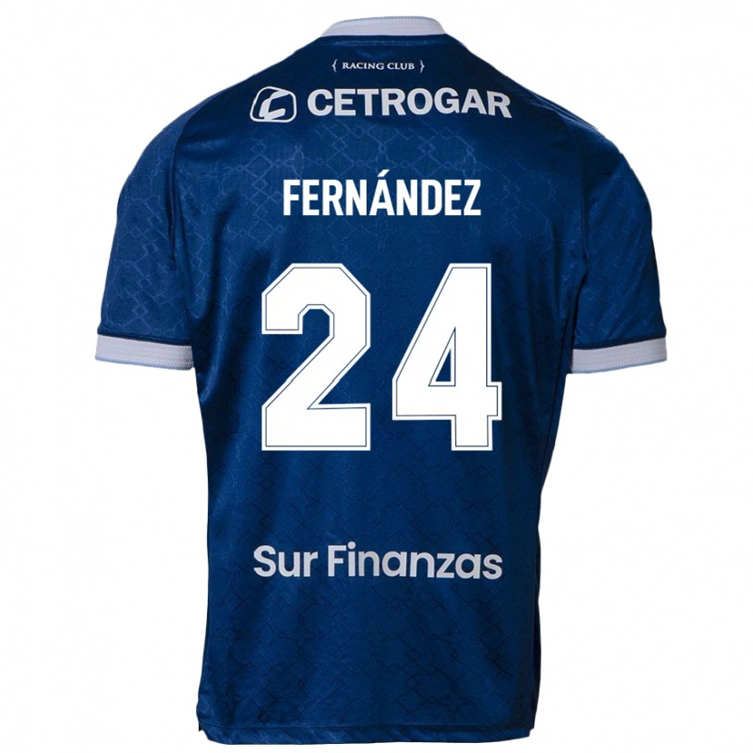 Danxen Kinder Adrián Fernández #24 Dunkelblau Auswärtstrikot Trikot 2025/26 T-Shirt