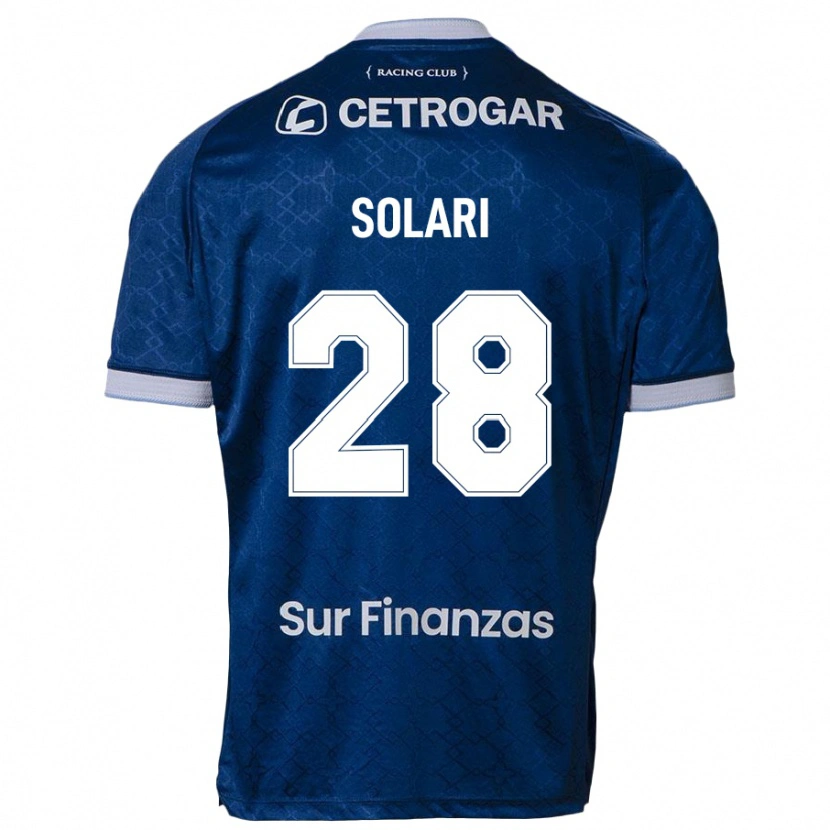 Danxen Kinder Santiago Solari #28 Dunkelblau Auswärtstrikot Trikot 2025/26 T-Shirt