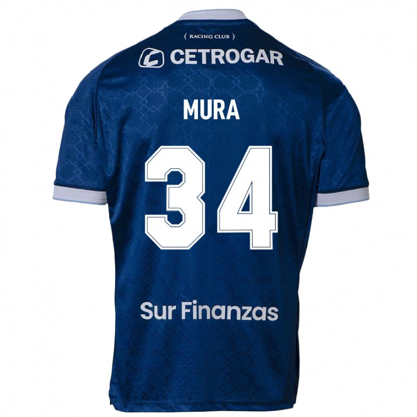 Danxen Kinder Facundo Mura #34 Dunkelblau Auswärtstrikot Trikot 2025/26 T-Shirt