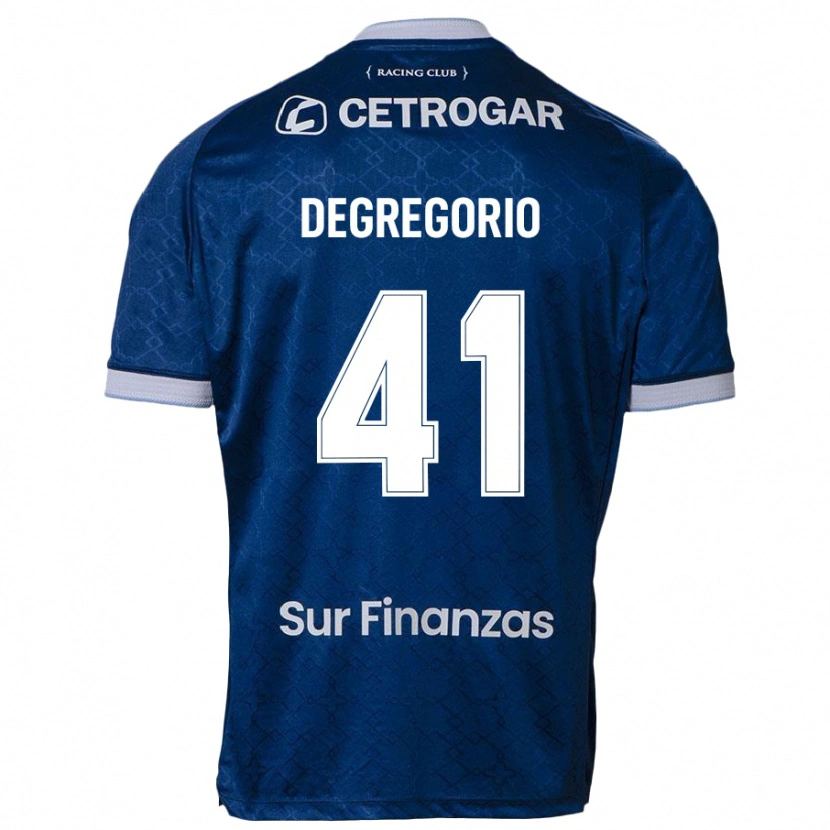 Danxen Kinder Ramiro Degregorio #41 Dunkelblau Auswärtstrikot Trikot 2025/26 T-Shirt