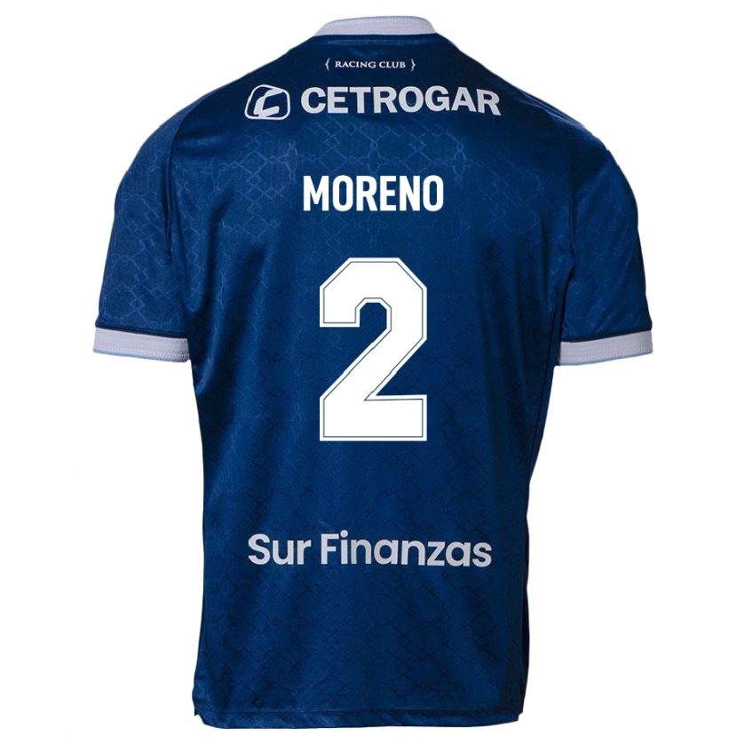 Danxen Kinder Melina Moreno #2 Dunkelblau Auswärtstrikot Trikot 2025/26 T-Shirt