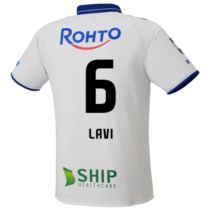 Danxen Kinder Neta Lavi #6 Weiß Blau Schwarz Auswärtstrikot Trikot 2025/26 T-Shirt