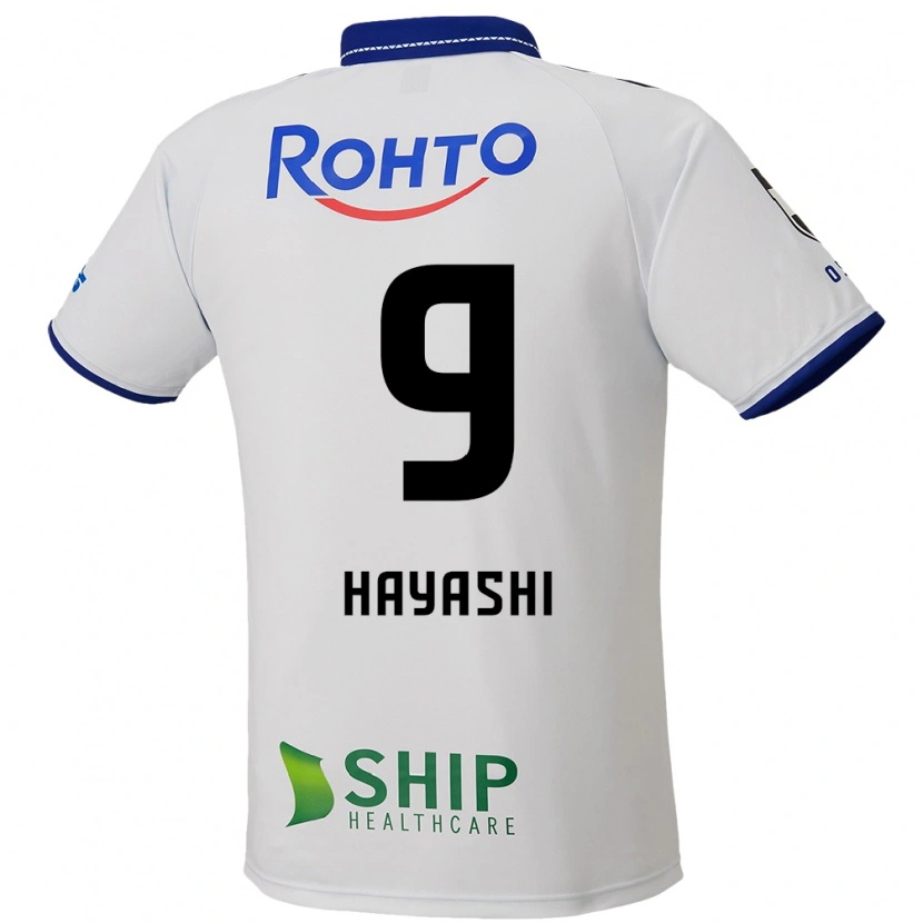 Danxen Kinder Daichi Hayashi #9 Weiß Blau Schwarz Auswärtstrikot Trikot 2025/26 T-Shirt