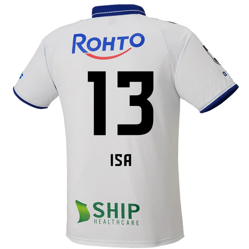 Danxen Kinder Isa Sakamoto #13 Weiß Blau Schwarz Auswärtstrikot Trikot 2025/26 T-Shirt