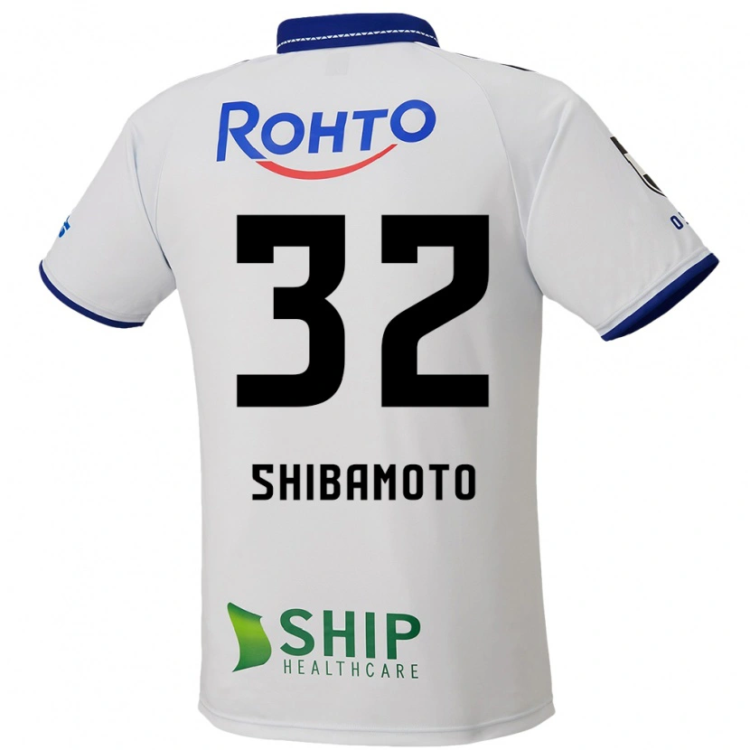 Danxen Kinder Ren Shibamoto #32 Weiß Blau Schwarz Auswärtstrikot Trikot 2025/26 T-Shirt