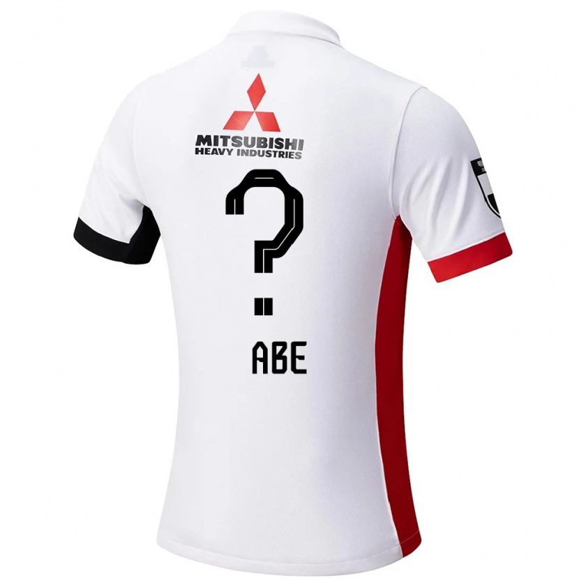 Danxen Kinder Yushin Abe #0 Weiß Schwarz Auswärtstrikot Trikot 2025/26 T-Shirt