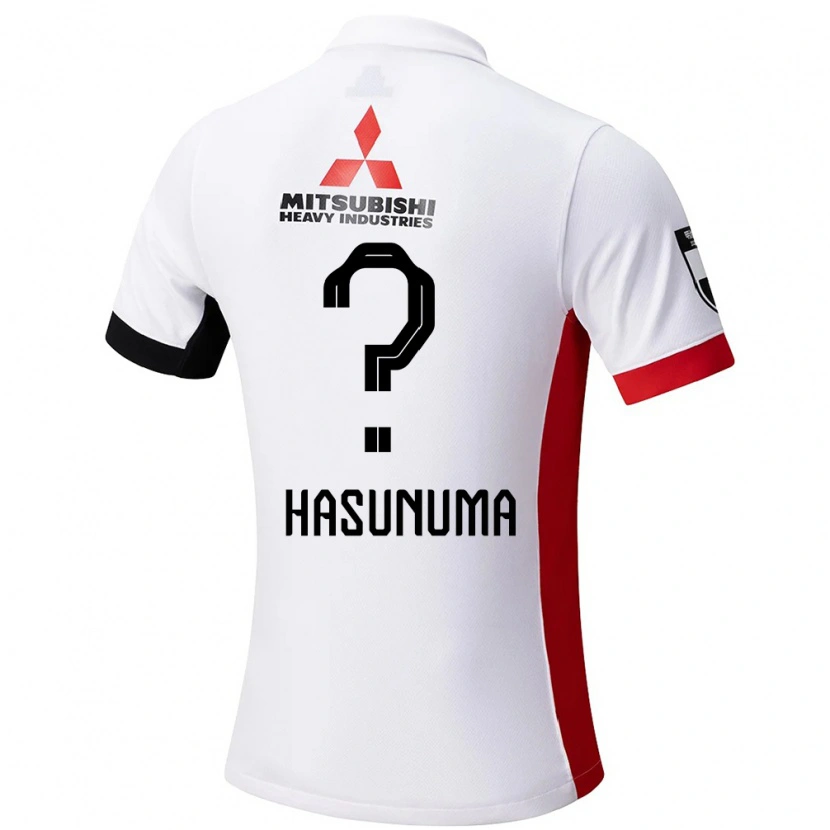 Danxen Kinder Shunsuke Hasunuma #0 Weiß Schwarz Auswärtstrikot Trikot 2025/26 T-Shirt