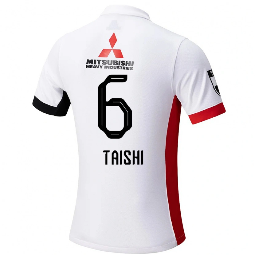 Danxen Kinder Taishi Matsumoto #6 Weiß Schwarz Auswärtstrikot Trikot 2025/26 T-Shirt