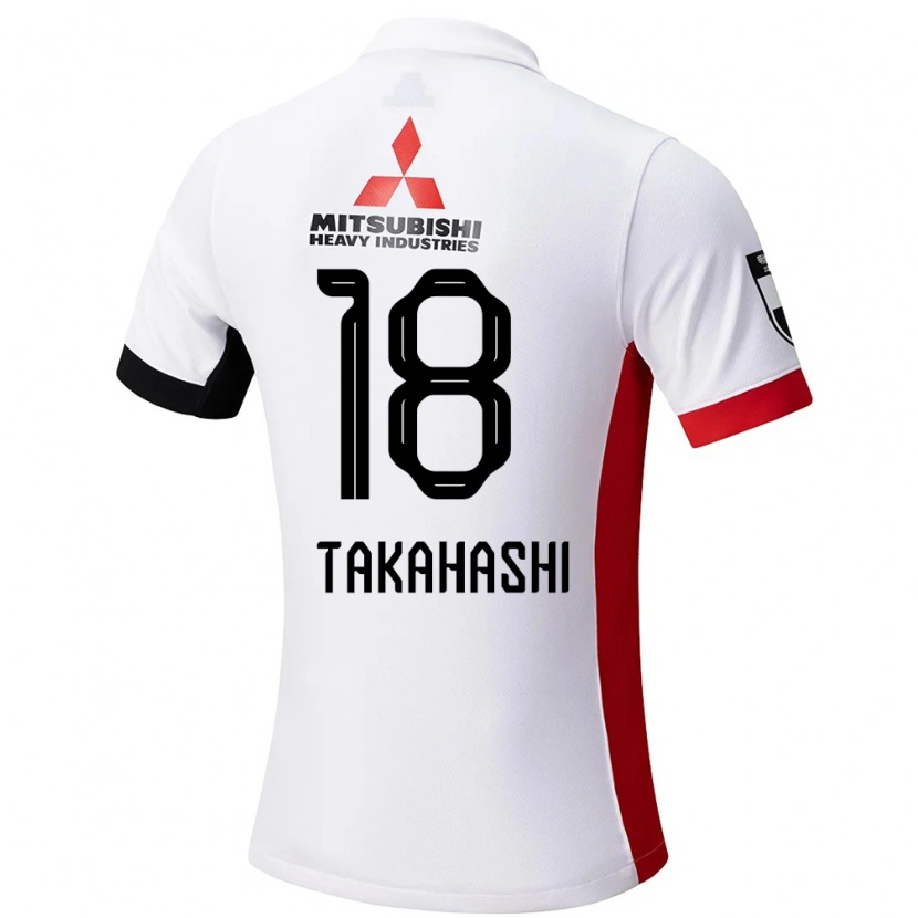 Danxen Kinder Toshiki Takahashi #18 Weiß Schwarz Auswärtstrikot Trikot 2025/26 T-Shirt