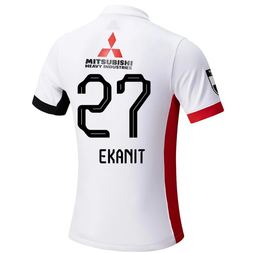 Danxen Kinder Ekanit Panya #27 Weiß Schwarz Auswärtstrikot Trikot 2025/26 T-Shirt