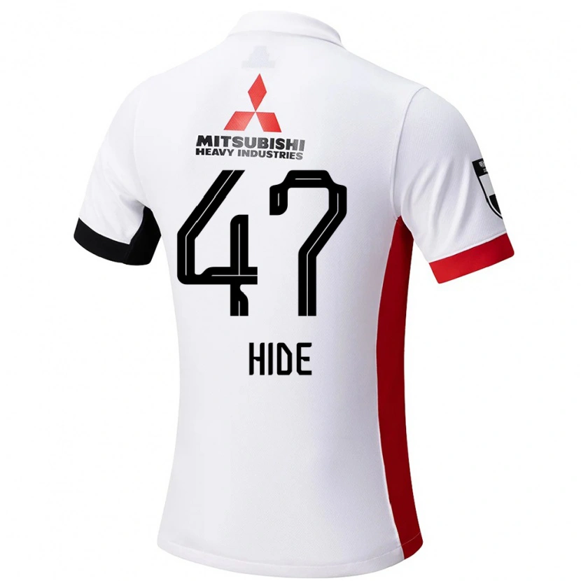 Danxen Kinder Hidetoshi Takeda #47 Weiß Schwarz Auswärtstrikot Trikot 2025/26 T-Shirt