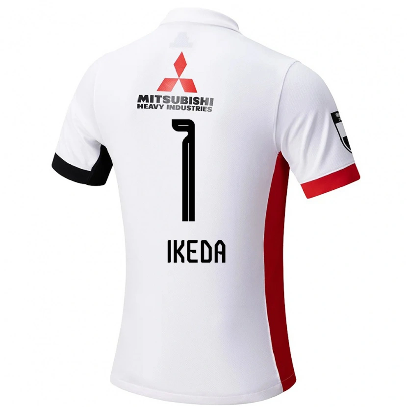 Danxen Kinder Sakiko Ikeda #1 Weiß Schwarz Auswärtstrikot Trikot 2025/26 T-Shirt