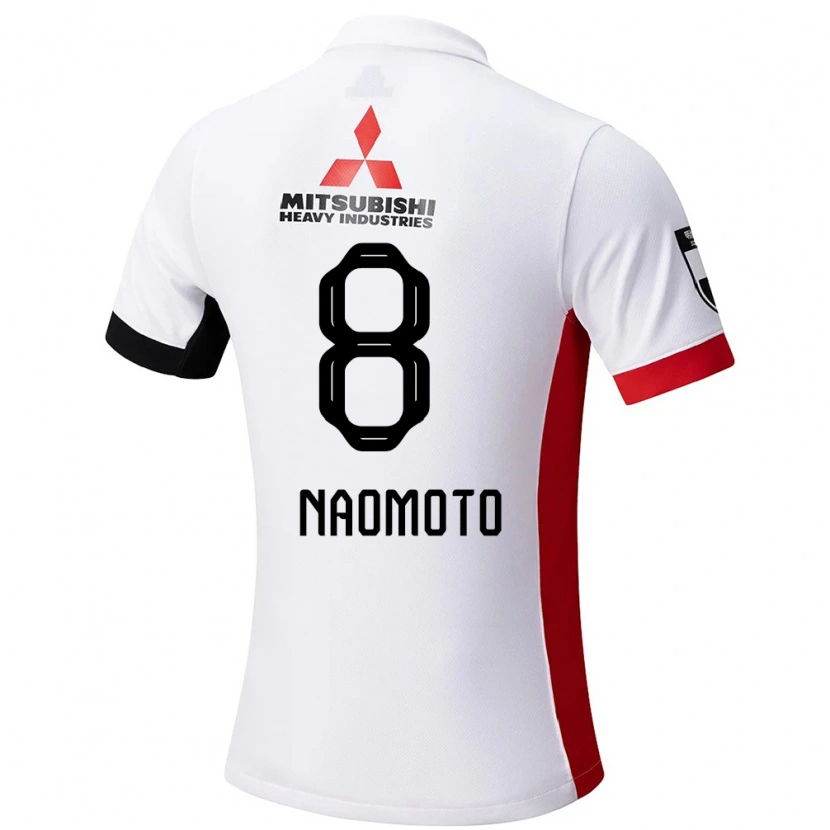 Danxen Kinder Hikaru Naomoto #8 Weiß Schwarz Auswärtstrikot Trikot 2025/26 T-Shirt