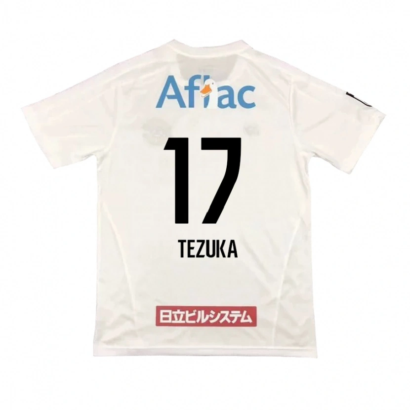 Danxen Kinder Kohei Tezuka #17 Hellgrau Beige Auswärtstrikot Trikot 2025/26 T-Shirt