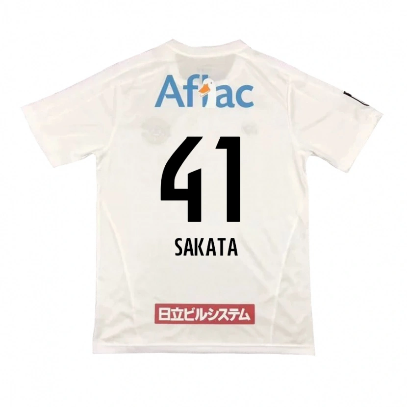 Danxen Kinder Daiki Sakata #41 Hellgrau Beige Auswärtstrikot Trikot 2025/26 T-Shirt