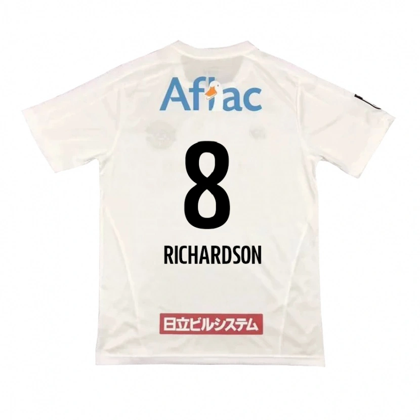 Danxen Kinder Richardson #8 Hellgrau Beige Auswärtstrikot Trikot 2025/26 T-Shirt